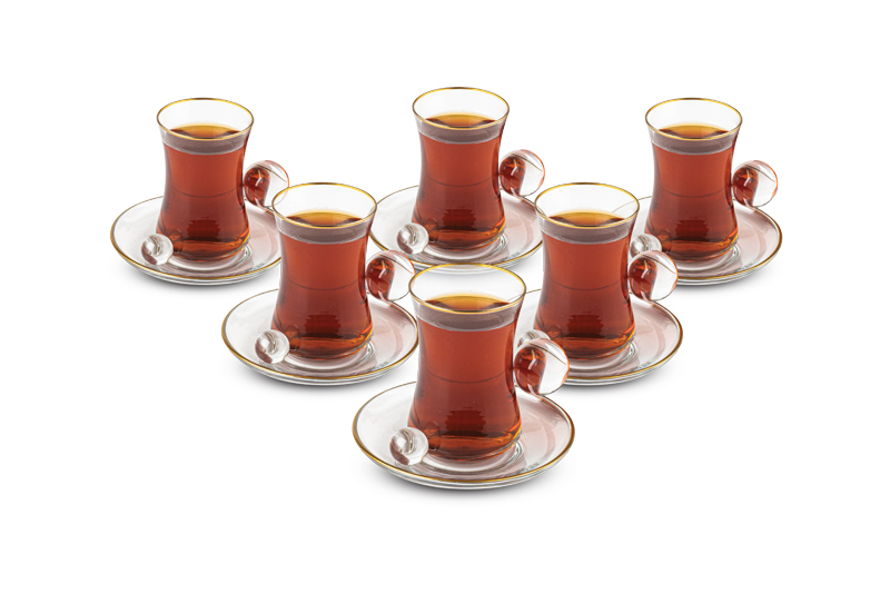 Duru Küre Kulplu Çay Seti